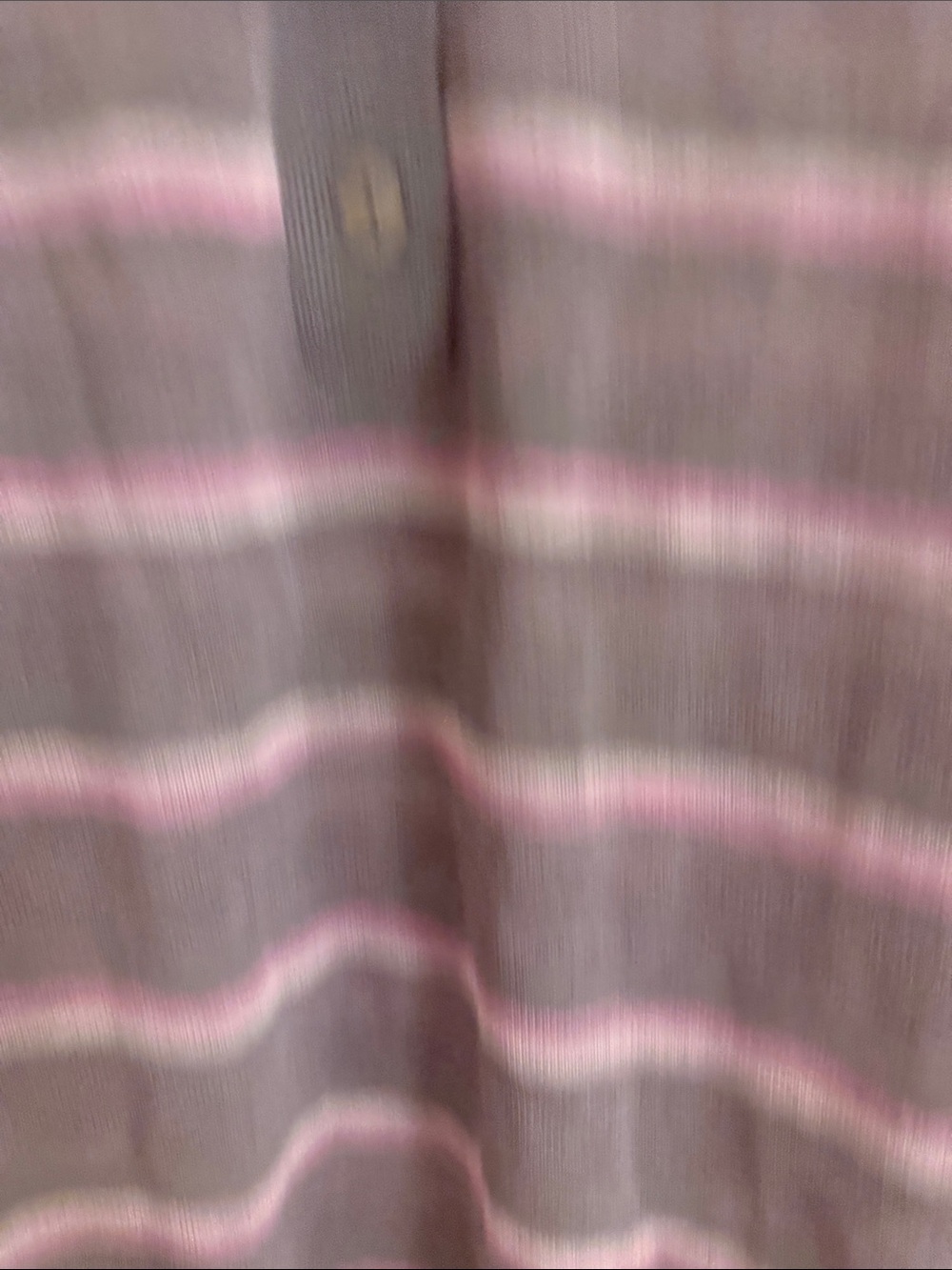 Zara Wool Lightweight Knit Gray & Pink Stripe Polo Sweater - Picture 5 of 9